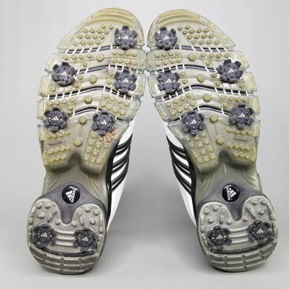 adidas Powerband Leather Soft Spike Golf Shoes 11 - Picture 7 of 8